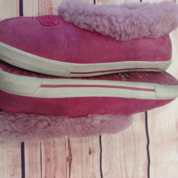 UGG #1980 Australia Rylan Pink Shearling Comfort Slippers Womens 5. - Picture 3 of 8